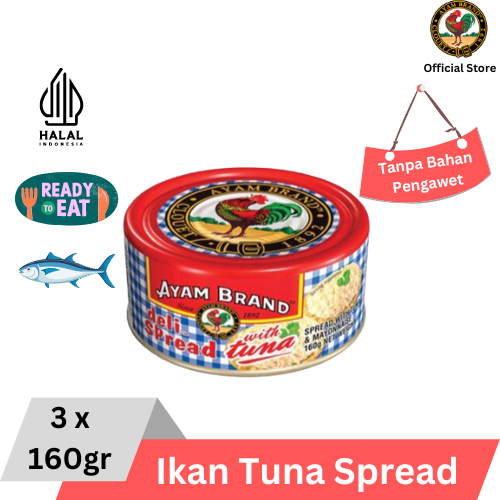 

Ayam Brand - Ikan Tuna Kaleng Spread Selai Mayonaise 3 pcs 160gr