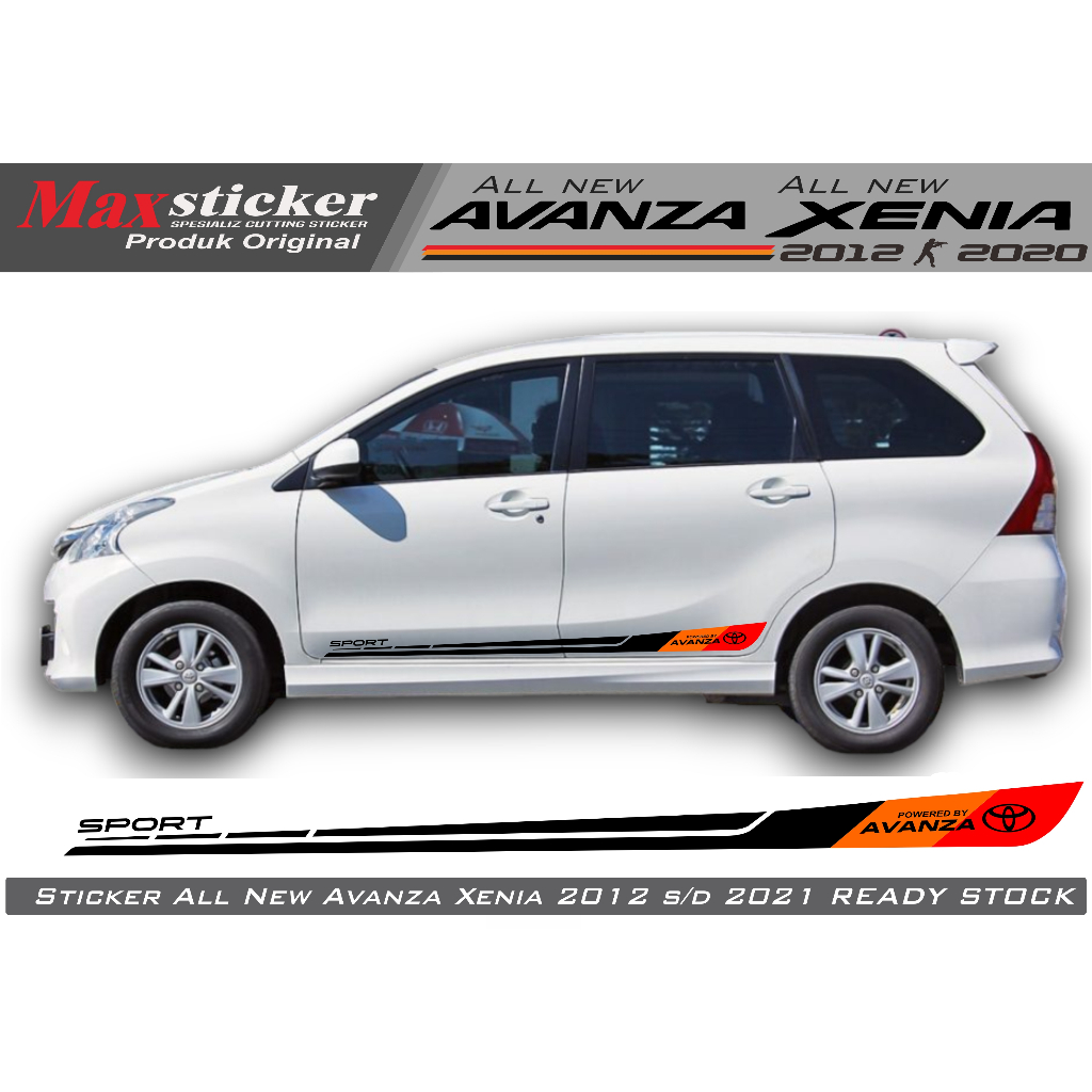 STRIPING MOBIL AVANZA 2012-2020 STICKER MOBIL AVANZA VELOZ