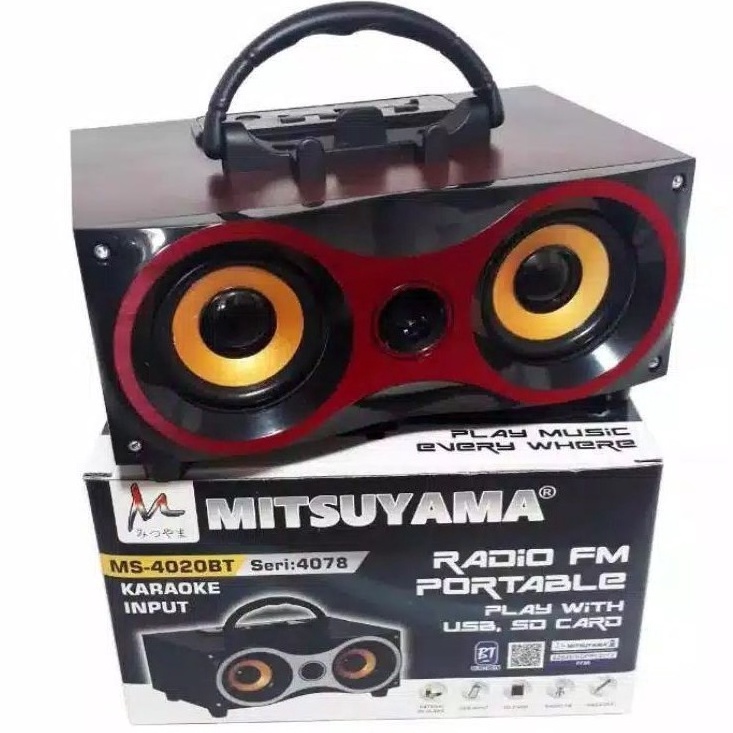 COD SPEAKER WIRELESS BLUETOOTH MITSUYAMA XBASS MS42 SERI 478SALON AKTIF XBASS MS478SPEAKER KARAOKE R