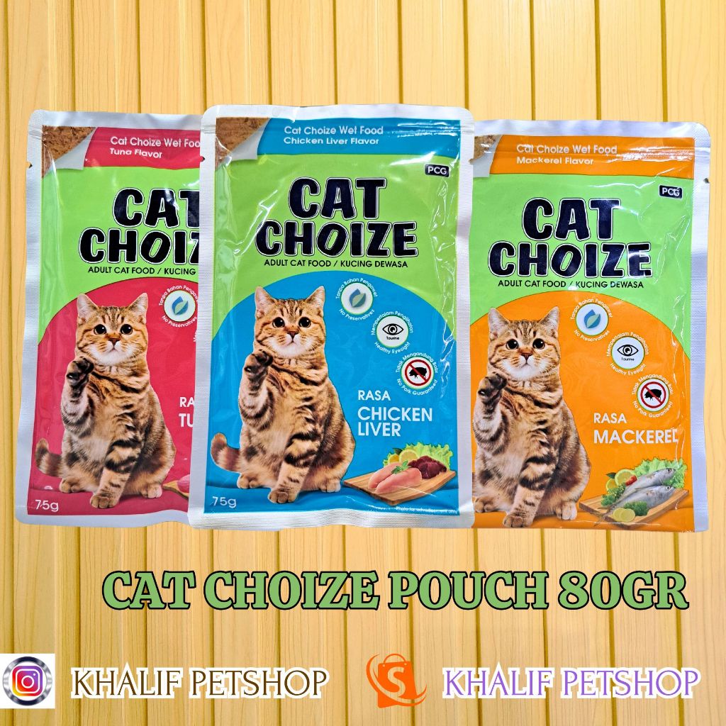 Cat Choize Sachet Adult 75gr Makanan Basah Sachet 75gr Untuk kucing Dewasa