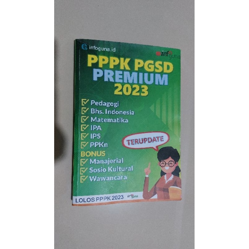 Preloved BUKU PPPK PGSD PREMIUM (ORI) 2023 Infoguna