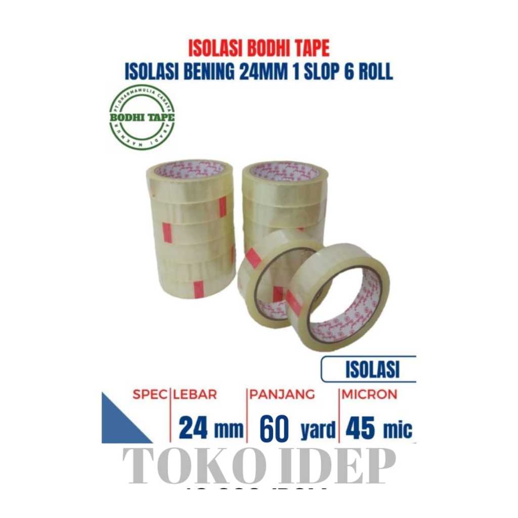 

ISOLASI / SELOTIP BENING 24mm X 100Y - BENING 1ich