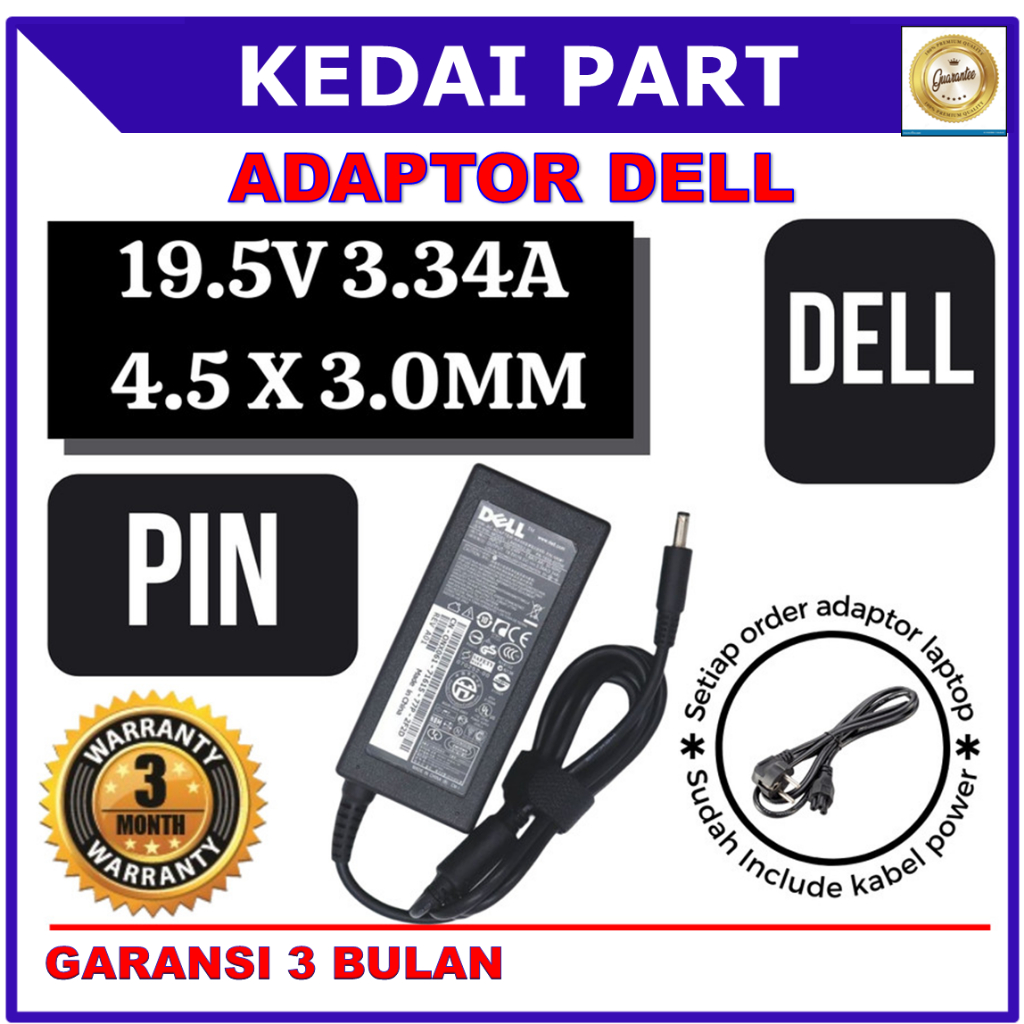 ADAPTOR CHARGER DELL XPS 12 12D L221X 9Q23 9Q33 9Q34 MLK