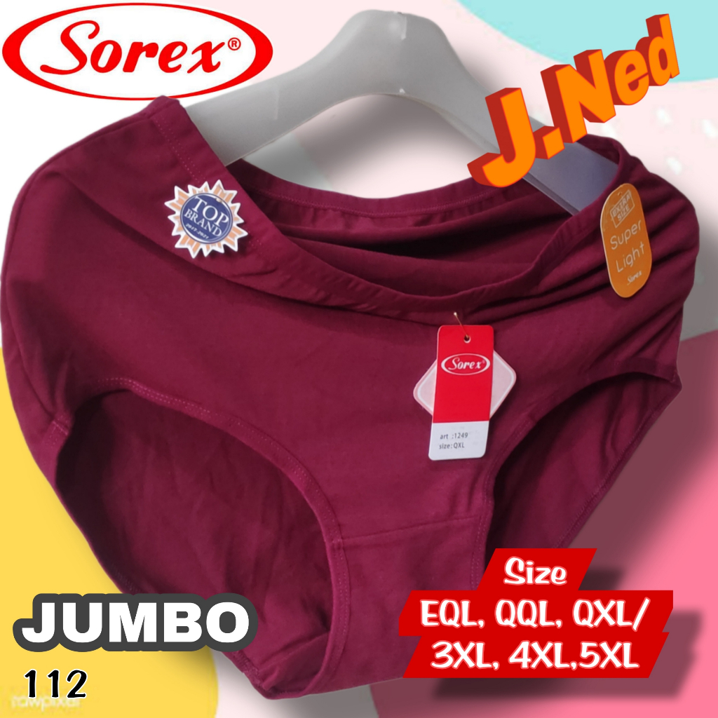 A112 Sorex Celana Dalam Wanita Jumbo, Celana Dalam Perempuan Jumbo Sorex Size EQL QQL QXL