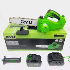 MESIN GERGAJI POHON BATERAI RYU RCCH 10 RCCH10 CORDLESS CHAIN SAW