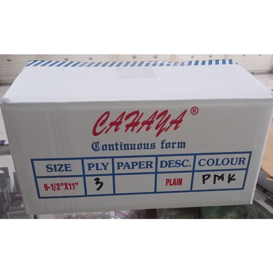 

Kertas Continuous form 3 ply NCR 9.5x11