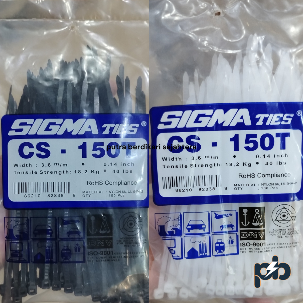 Kabel Ties Sigma CS 150T / Kabel Ties Merk Sigma CS 150T