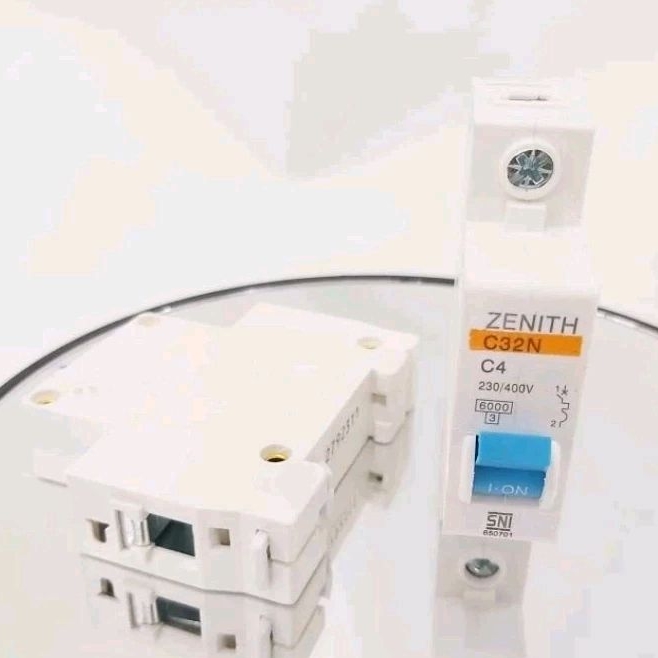 MCB LISTRIK ZENITH 1P 4A / MINI CIRCUIT BREAKER 4 AMPERE 1P 1POLE ZENITH