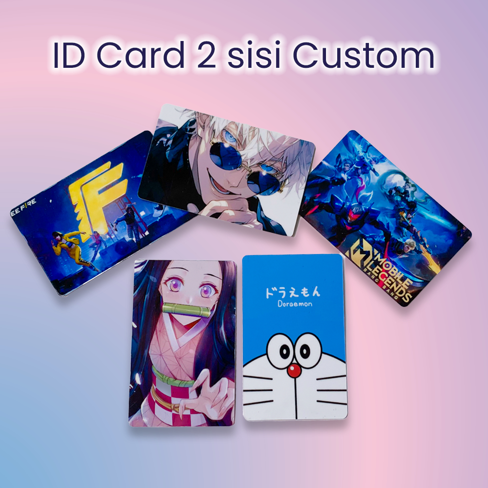 

Cetak Id Cards custom 2 sisi PVC ANTI LUNTUR