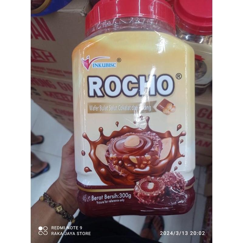 

Rocho wafer bulat coklat