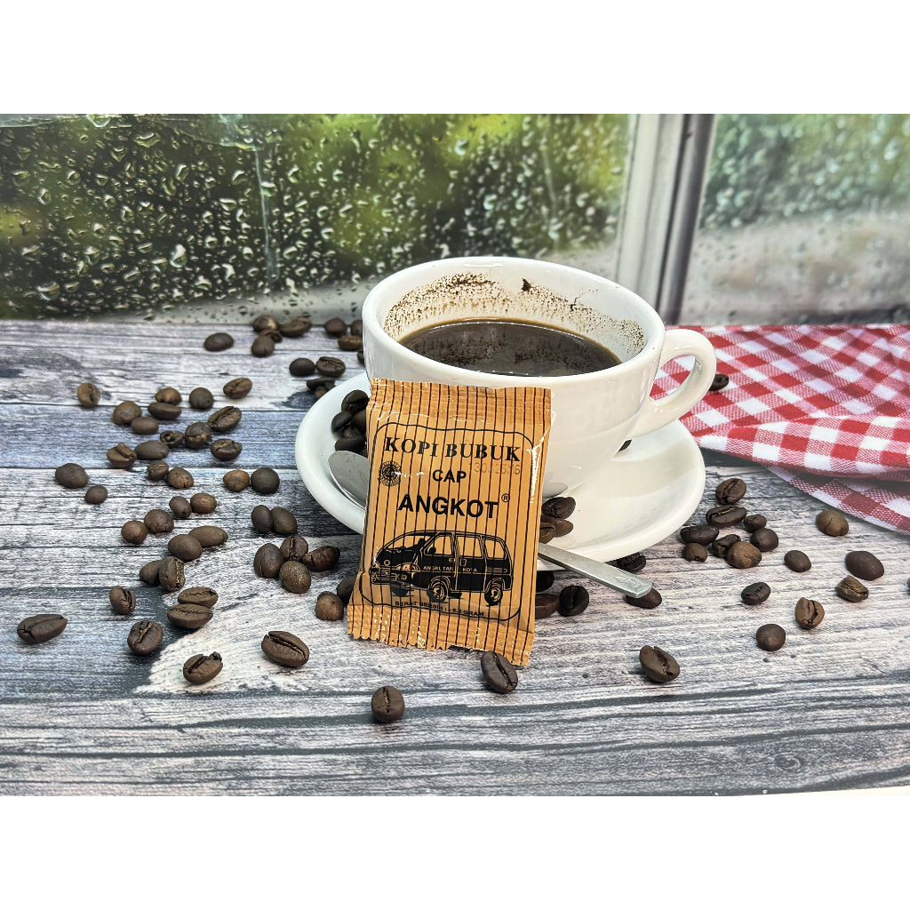 

Kopi Bubuk Cap ANGKOT 20 tanpa gula isi 1 BAL (240 Sachet) X 5 gram
