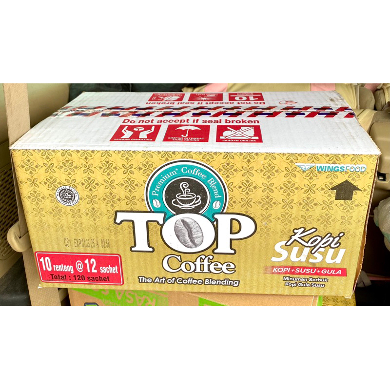 

❤️snackkitamjk❤️KARTONAN Top Coffee 3 in 1 @31gr 1 dus isi 120 pcs