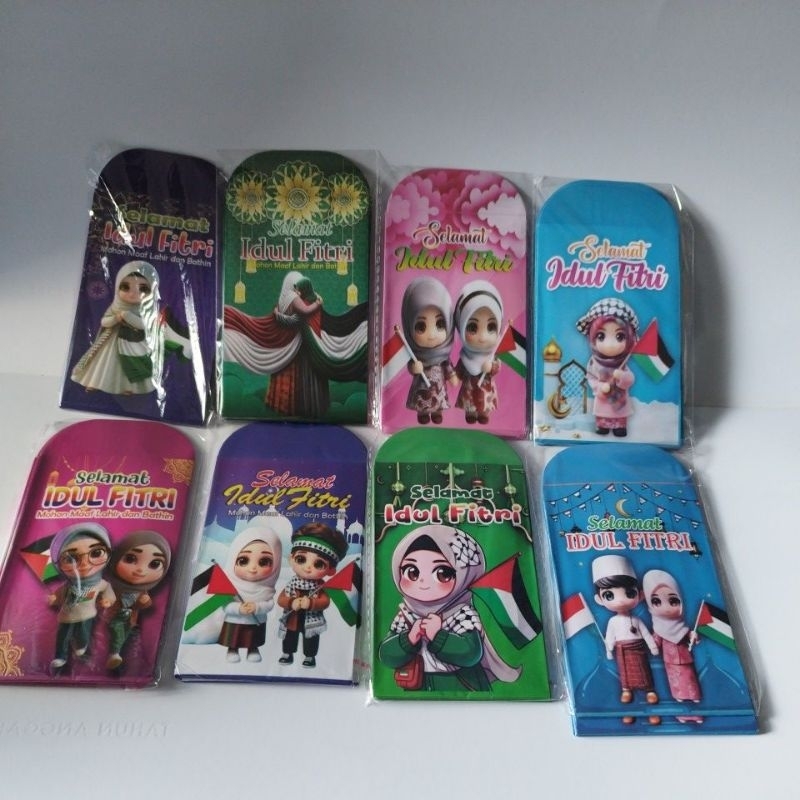 

murah, angpau / angpao amplop lebaran karakter palestin