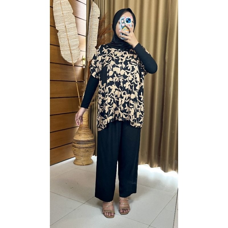 TATUM JUMBO SET PIAMA/PIAMA JUMBO/PIAMA JUMBO WANITA/PIAMA JUMBO KEKINIAN/PIAMA KEKINIAN