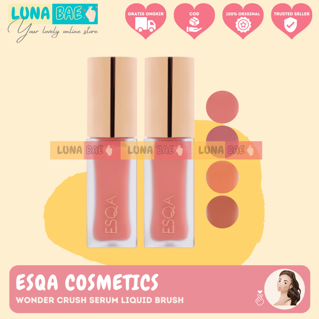 ESQA Wonder Crush Serum Liquid Blush Cream BPOM ORIGINAL Eska