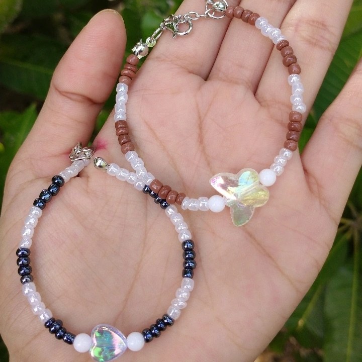 Beads Bracelet Couple/ Gelang Manik Manik Couple/ Bracelet Aesthetic/ Bracelet Lucu/ Gelang Couple