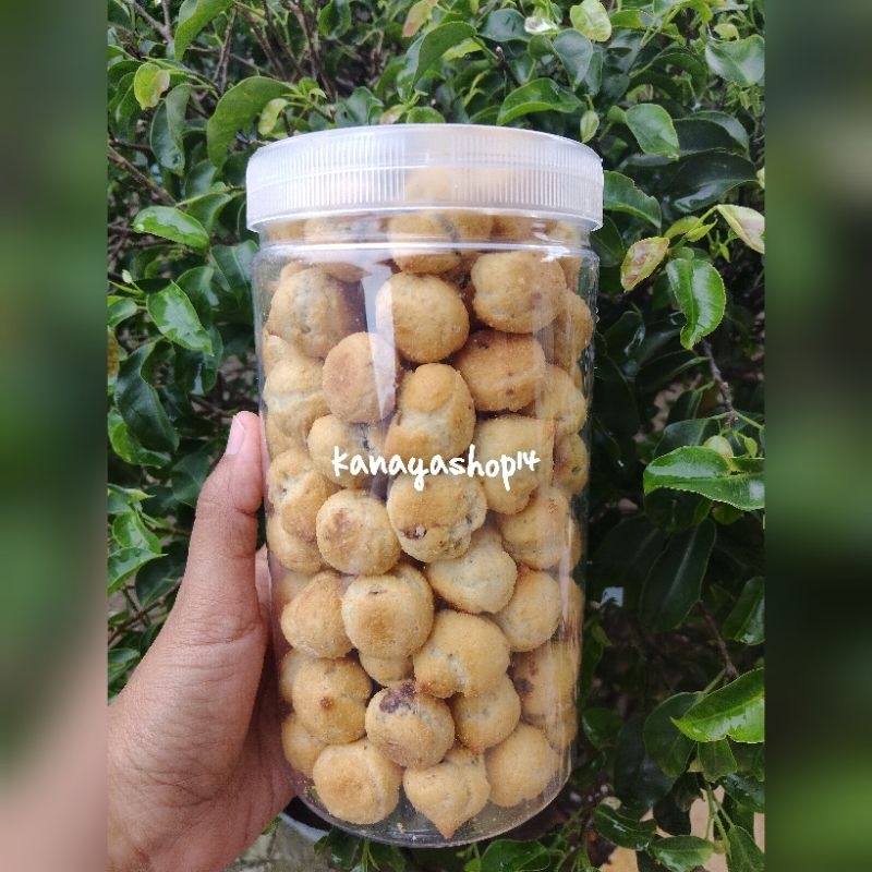 

soes coklat kemasan toples 1000ml berat 250grm