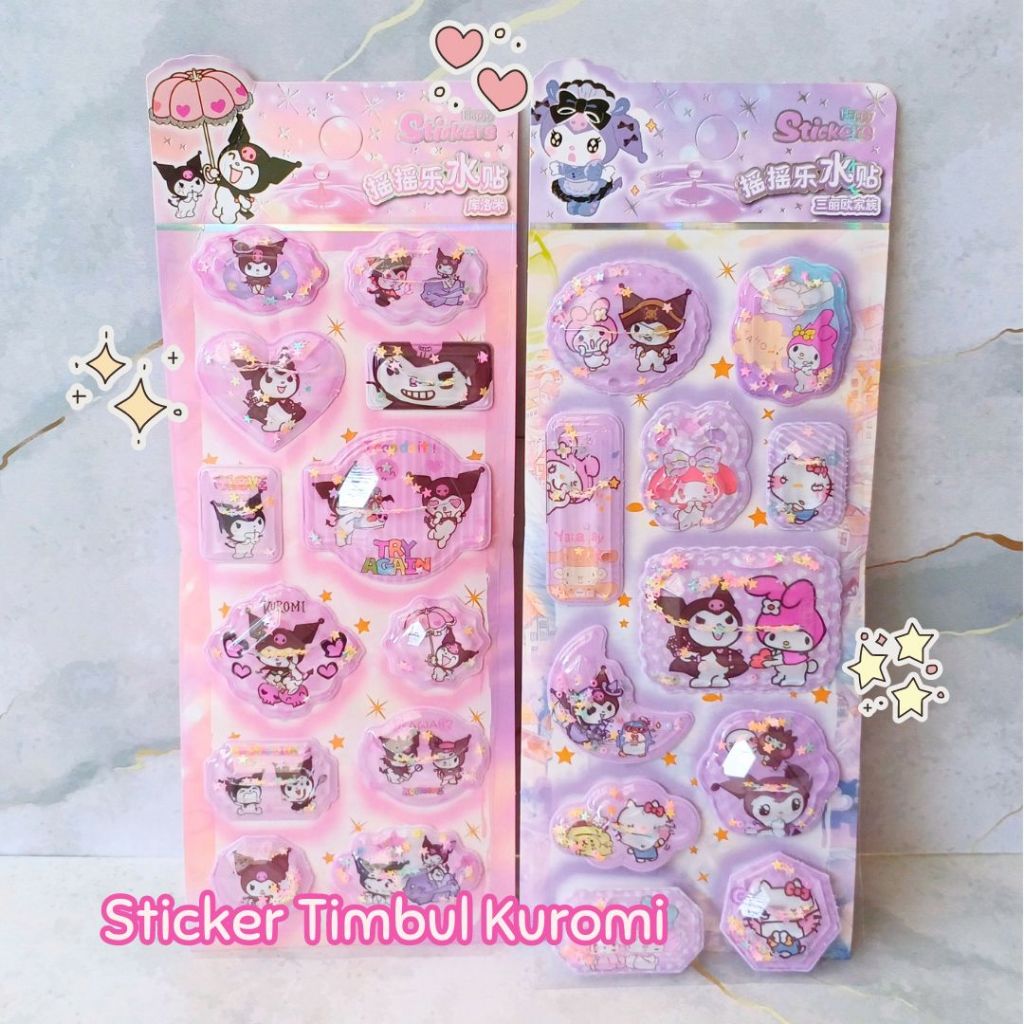 

Sticker imbul Kuromi Sticker Lucu Sanrio Untuk Journaling dan Sekolah Koleksi Kuromi