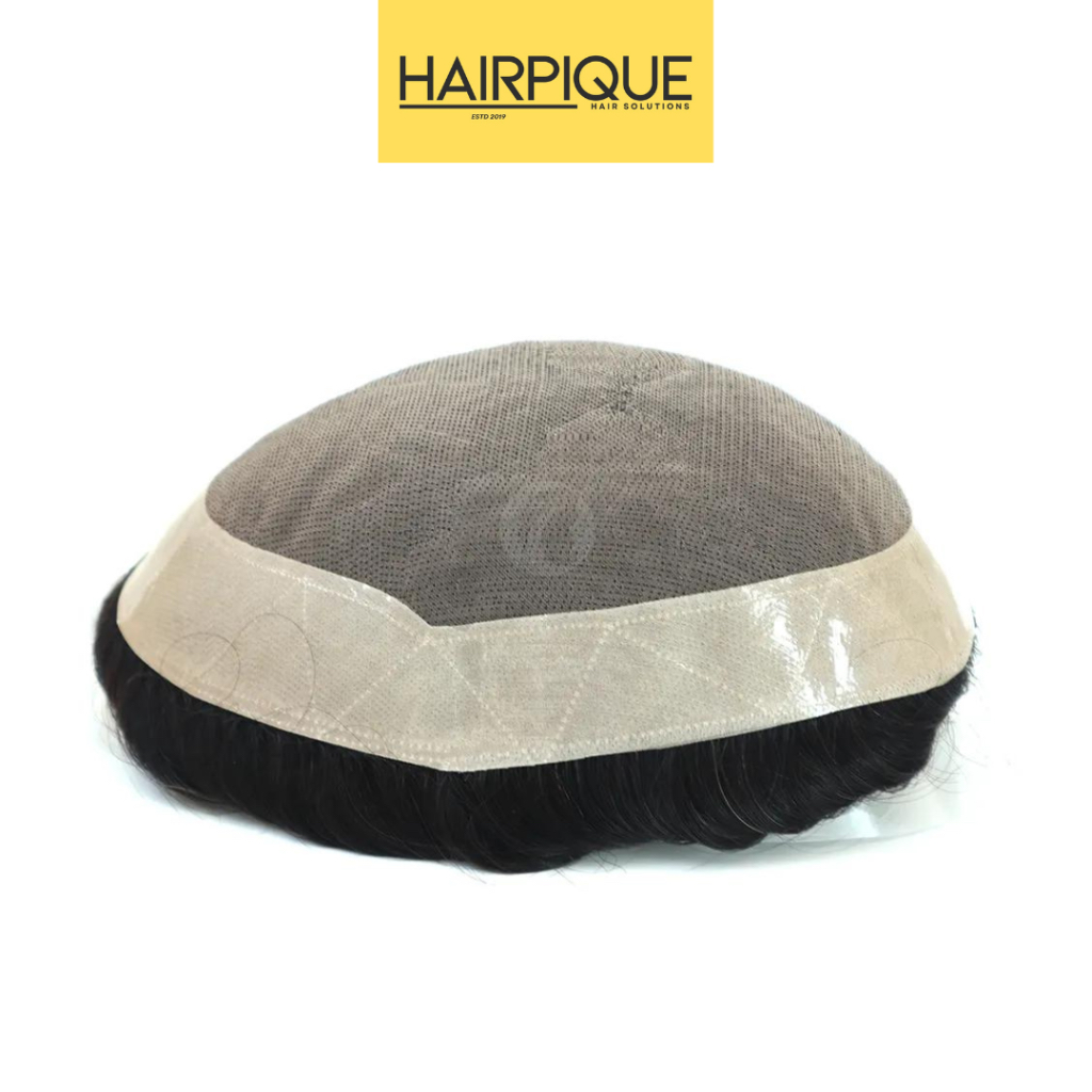 Rambut asli toupee | Men Hair Toupee Natural Male Hair PU High quality