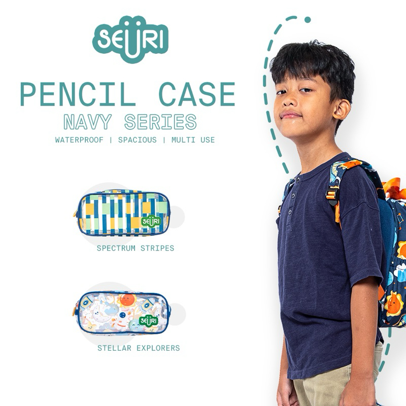 

Seuri Pouch / Tempat Pensil / Pencil Case untuk Sekolah Navy Series