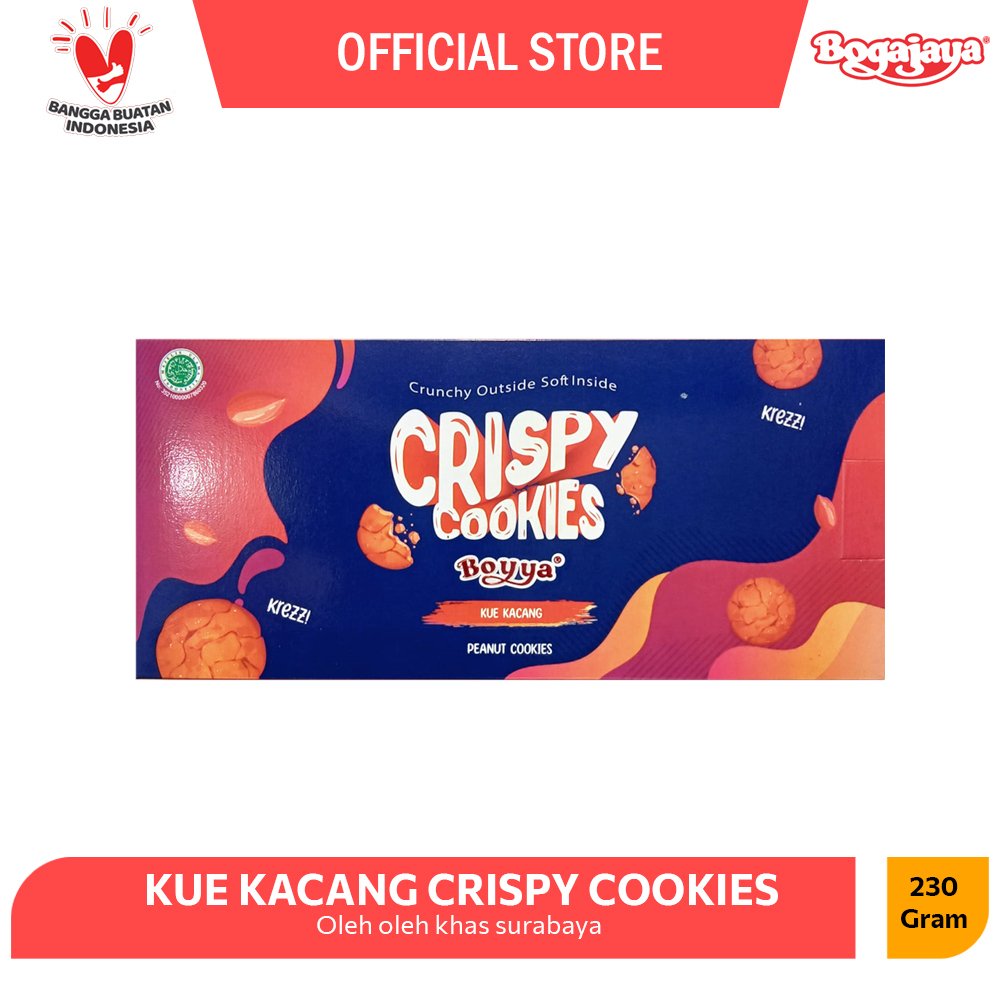 

Kue Kacang Crispy Cookie Oleh Oleh Surabaya Kemasan Kecil 230 Gram - Official Store Bogajaya