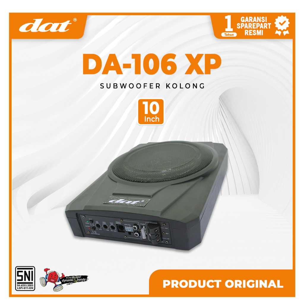 DAT Car Subwoofer DA 106XP Speaker Kolong 10 Inch Subwoofer