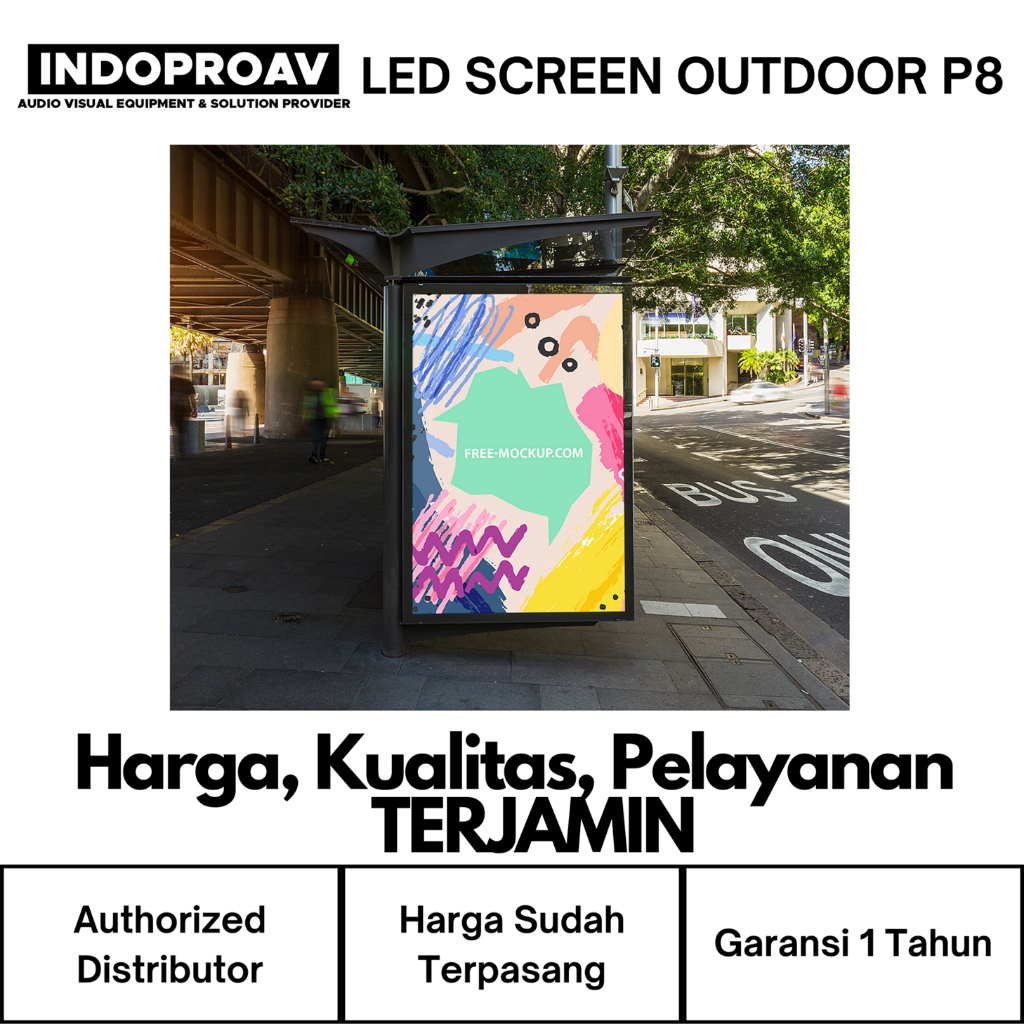 PAKET VIDEOTRON OUTDOOR P8 CUSTOM DESAIN (Tanpa Panel/Kabinet)