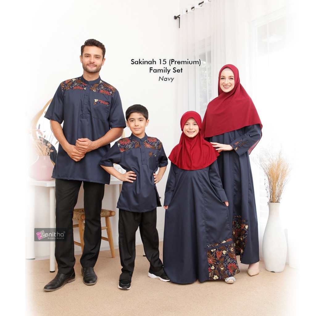 Zenitha - Sakinah 15 Premium Sarimbit Keluarga Lebaran Couple Family Set Premium