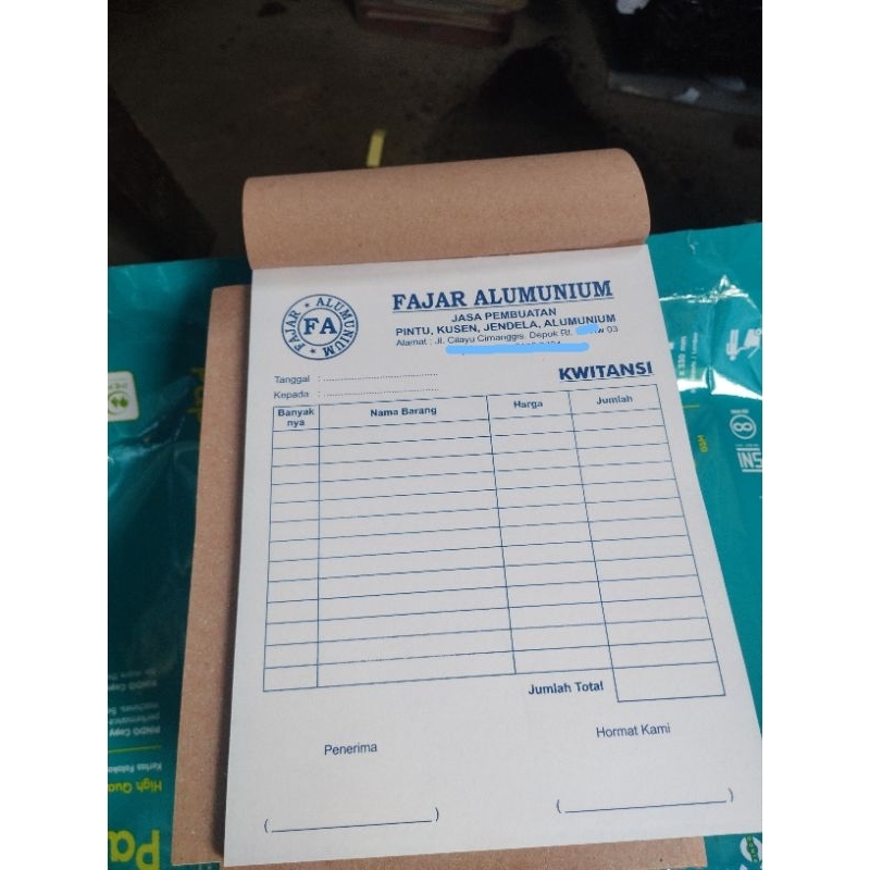 

kuwitansi / nota ncr 2play ( 2rangkep )