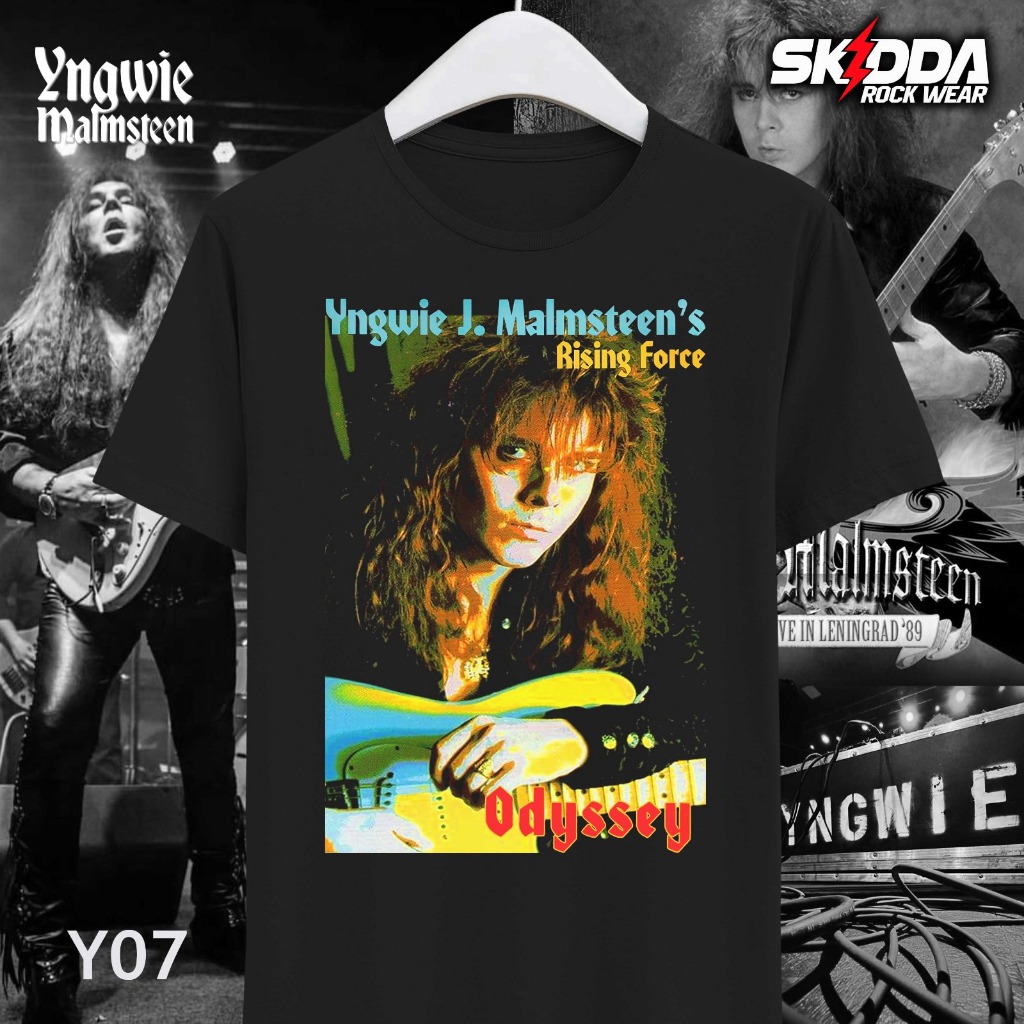 T Shirt Kaos Band Rock YNGWIE MALMSTEEN – Odyssey - Premium Cotton Combed 24S