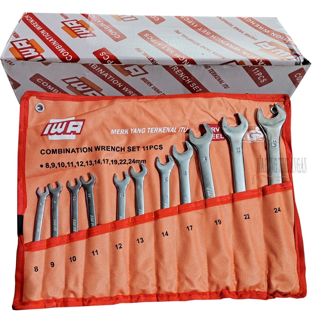 Kunci Ring Pas Set 11 Pcs 8 - 24MM DIAMOND Kunci Pas kunci ring pas 1 set 8-24 lengkap komplit murah