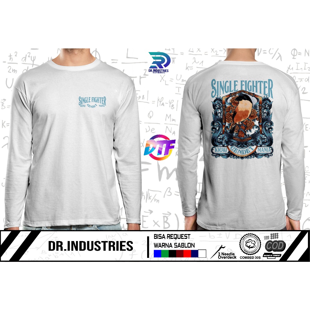 Kaos Lengan Panjang Pecinta Burung Cendet Kicau Mania Nusantara Kicau Mania Indonesia Burung Cendet