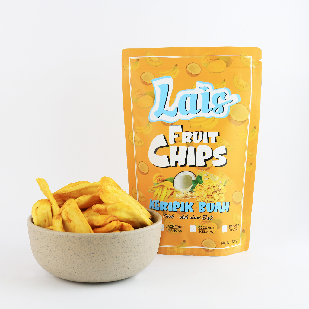 

LAIS FRUIT CHIPS 100gr NANGKA RENYAH TANPA PEMANIS