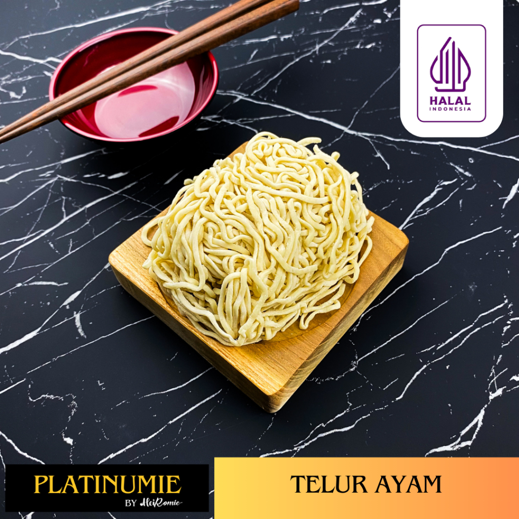 

Platinumie Mie Keriting Mentah Premium Telur Ayam Grade Restoran