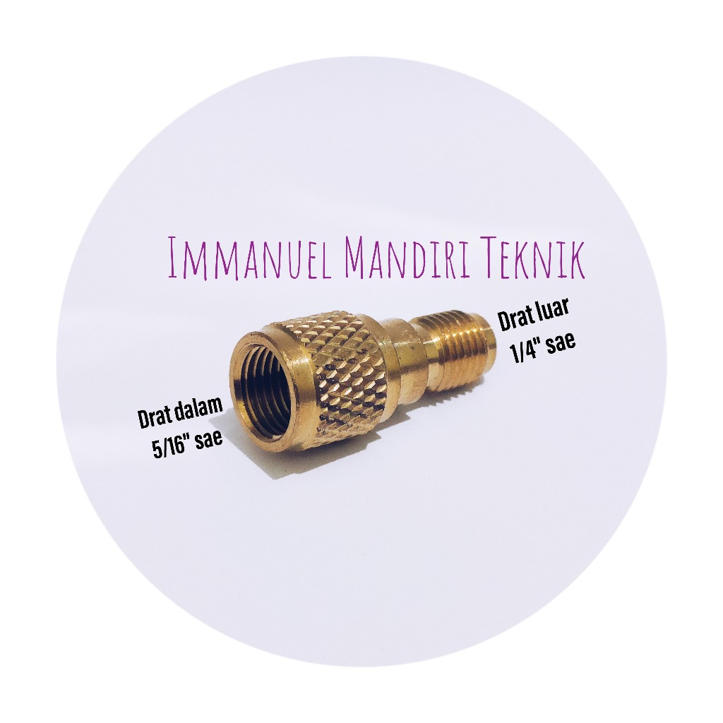 Nepel adaptor R32/410 ke R22 / Konektor reducer R32/410 to R22 paten