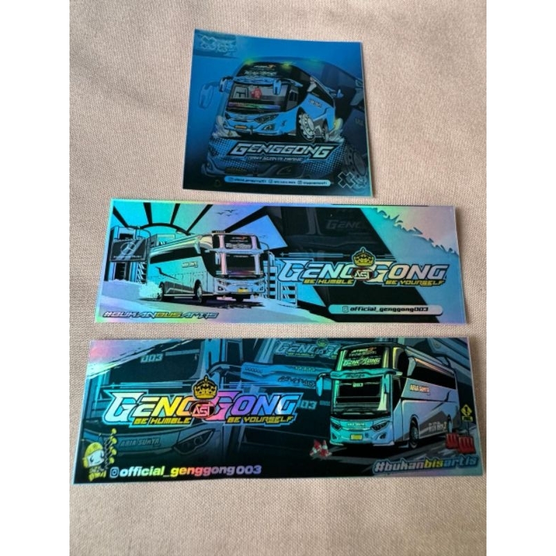 

stiker ORI Genggong hologram anti air