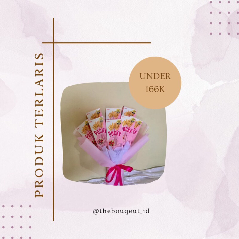 

{Ready} Bouqeut Pocky Bucket Pocky Hadiah Unik Untuk Wisuda