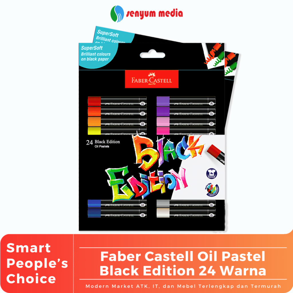 

Faber Castell Oil Pastel Black Edition 24 Warna (1 Pcs) (S:PCS)