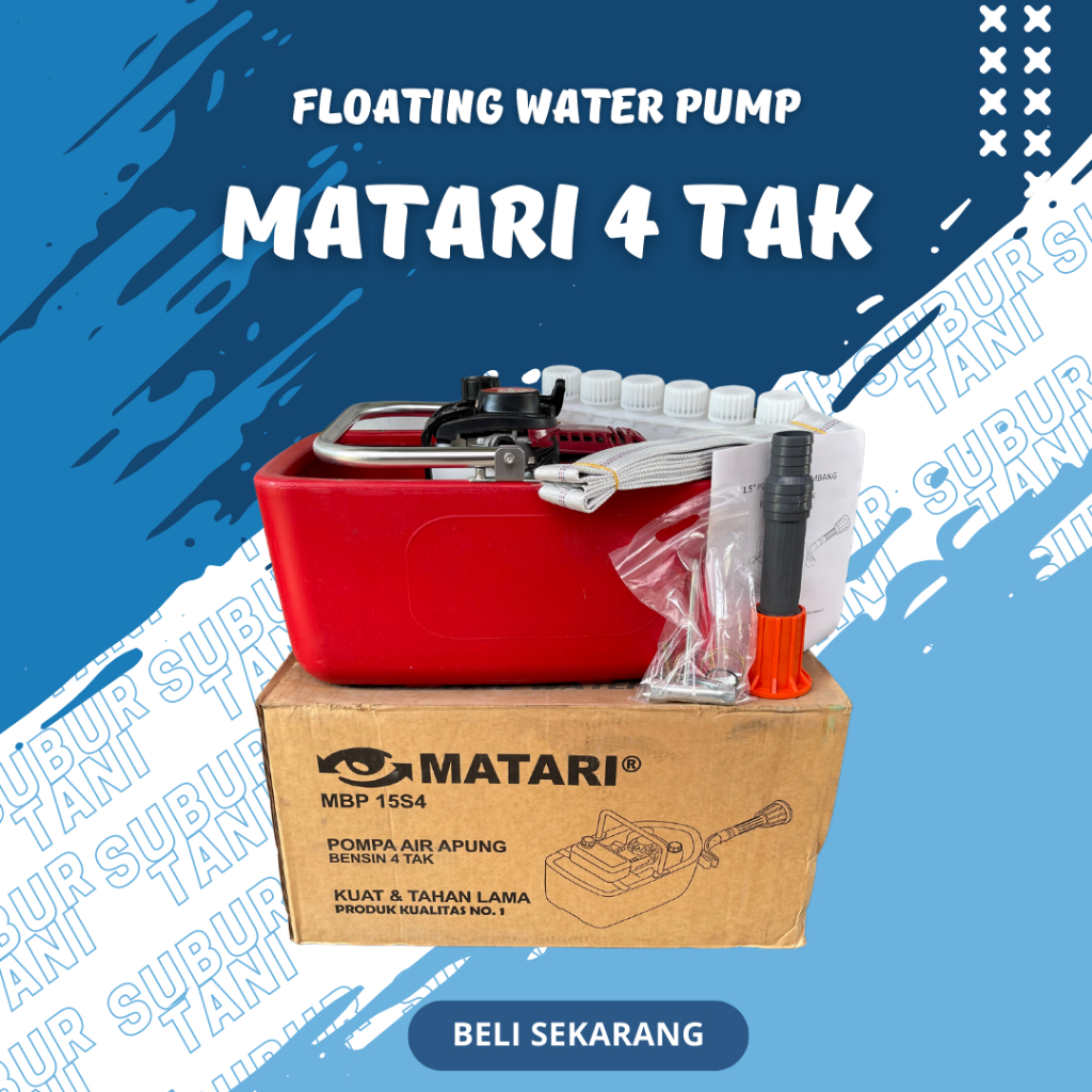 Matari Floating Pump 4 Tak / Pompa Apung 4Tak Pompa Siram BawangMATARI Pompa Apung 4 tak SUBUR TANI
