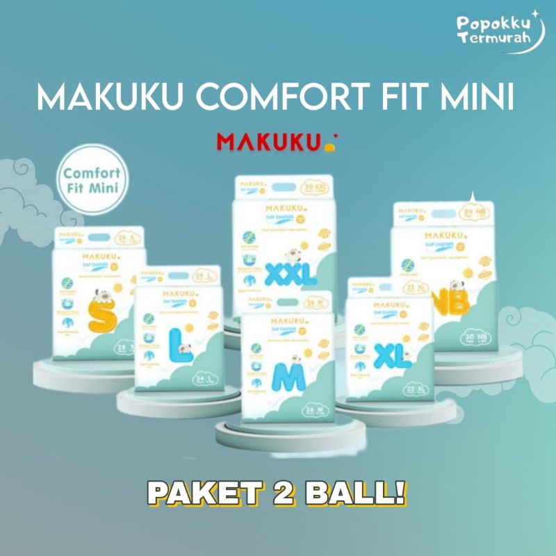 

PAKET 2 BALL MAKUKU COMFORT FIT MINI PACK