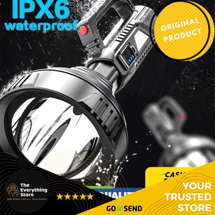 Senter Super Terang X2000 Senter LED Cree XPE Waterproof USB Charging Lampu Baterai Isi Ulang Outdoo