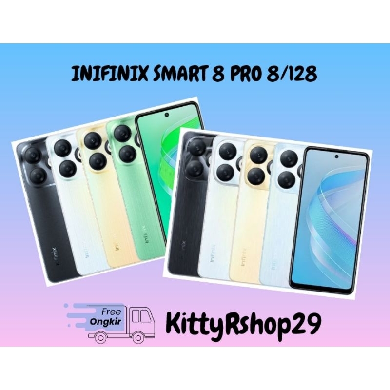 INFINIX SMART 8 PRO RAM 8/128GB GARANSI RESMI 1 TAHUN