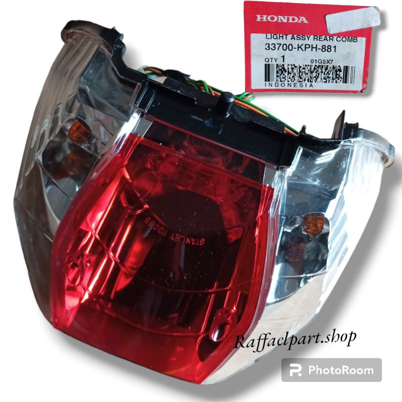 lampu belakang kharisma stoplamp set assy honda kharisma ORI AHM 33700KPH881