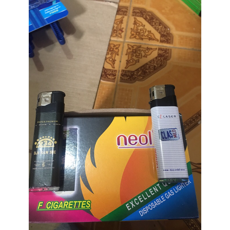 [ 50pcs ] korek api gas magnet harga grosir bonus tatakan