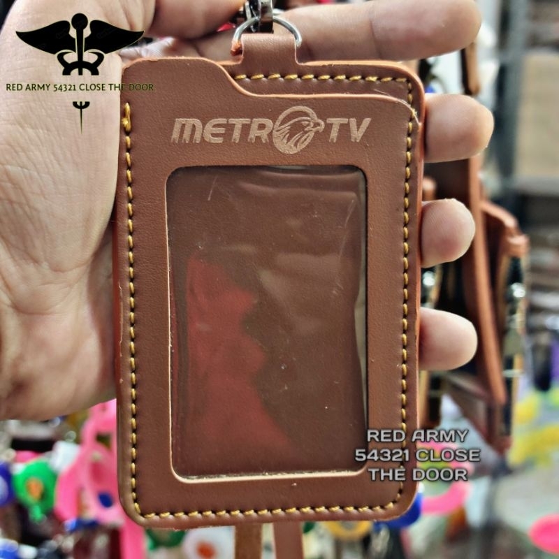 

Holder ID Card Tali Lanyard Name Tag Logo METRO TV