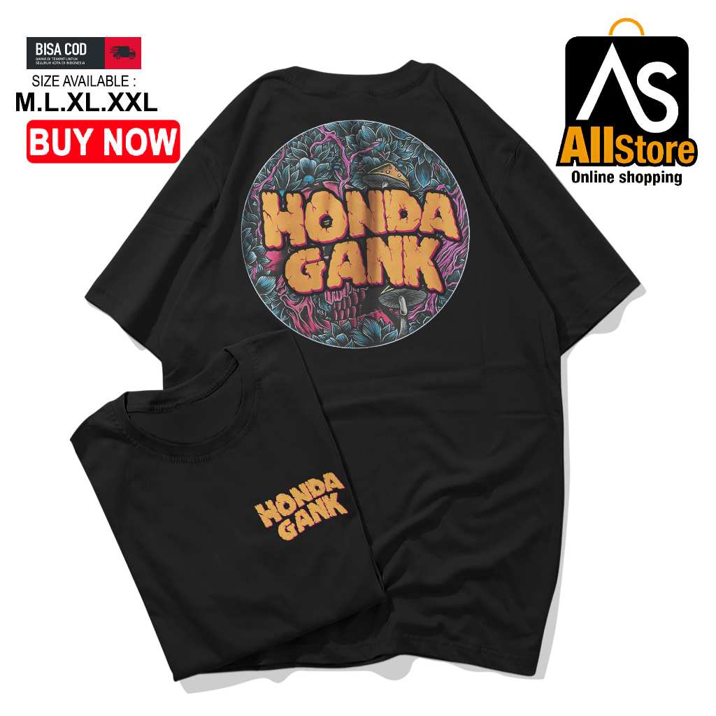 Baju Kaos Atasan Pria Cowok Honda Gank Gank Herek Herex Jatim Distro Original Sujusake Apparel Murah