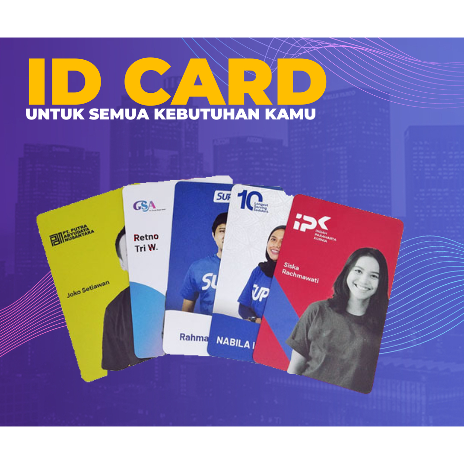 

CETAK KARTU ID CARD / KARTU MEMBER / KARTU PELAJAR / KARTU MAHASISWA Tebal 0,9mikron