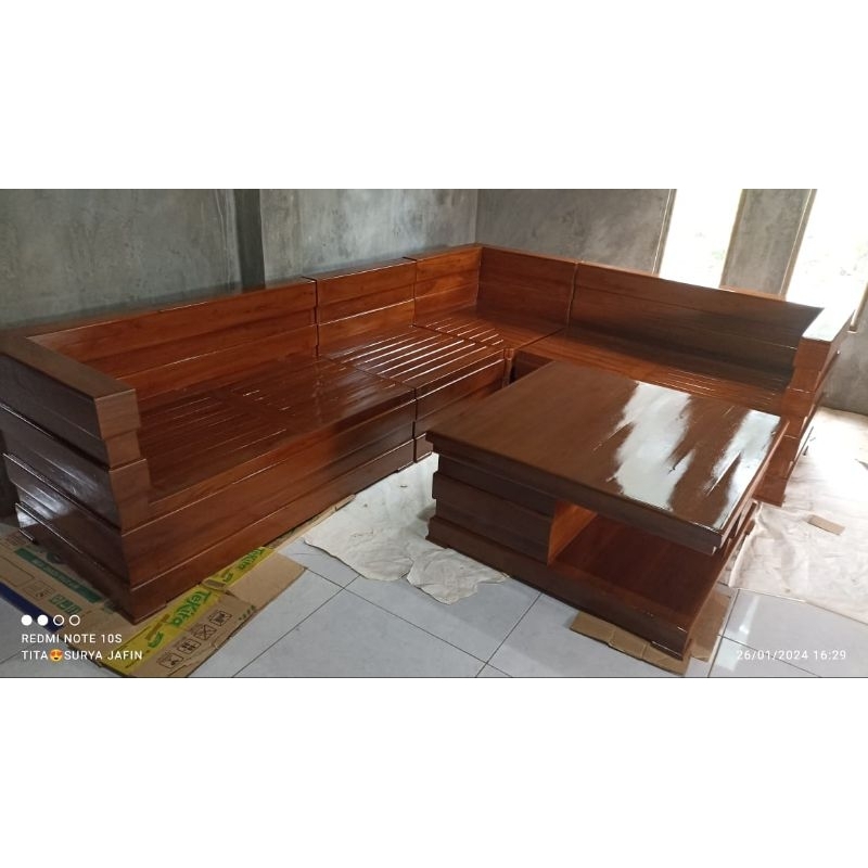 kursi tamu sudut box/kursi box sudut