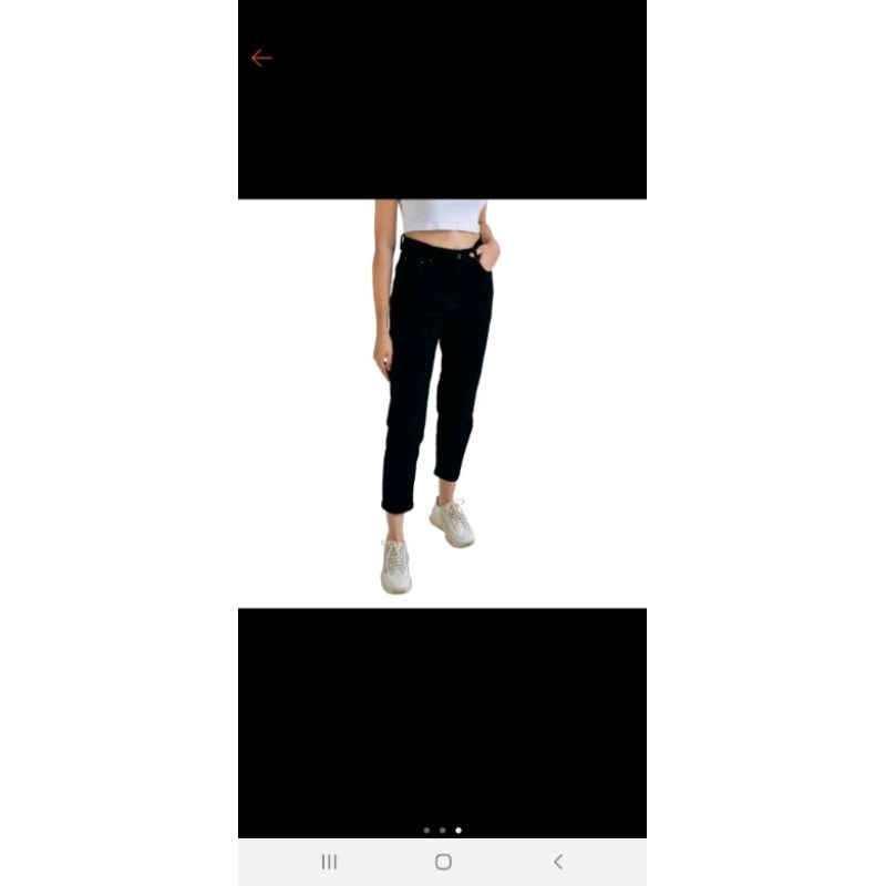 Emba ladies-jeans hitam arra