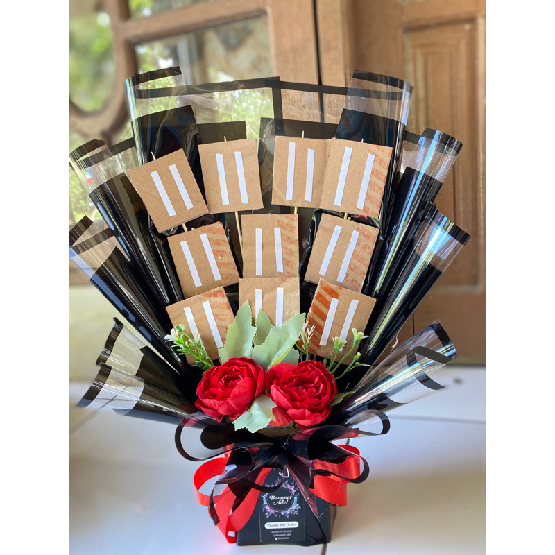 kerangka buket snack, isi sendiri kosongan boquet untuk wisuda ulang tahun perpisahan sempro sidang